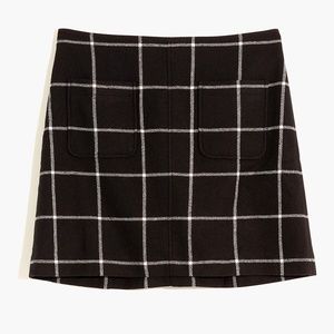 Madewell Plaid Mini Skirt